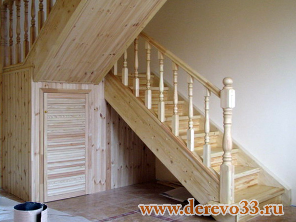 Конструкция деревянной лестницы